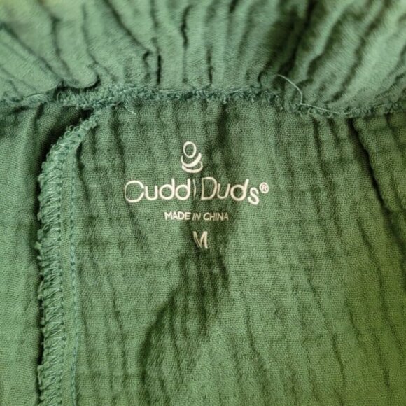Cuddl Duds fresh green 100% cotton cozy comfy stretch-waist lounge pants size M - Picture 7 of 10